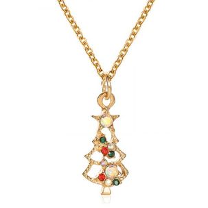 Christmas Tree Chain Pendant Necklace