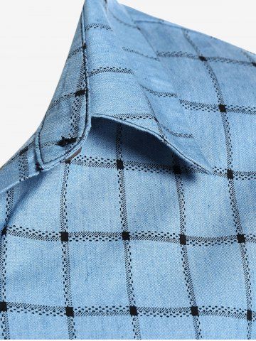 Plus Size Plaid Roll Tab Sleeves Tunic Shirt and Topstitching Belted Mom Jeans Outfit