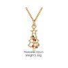 Christmas Tree Chain Pendant Necklace -  