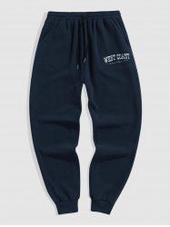 West Coast Embroidered Polar Fleece Sweatpants -  