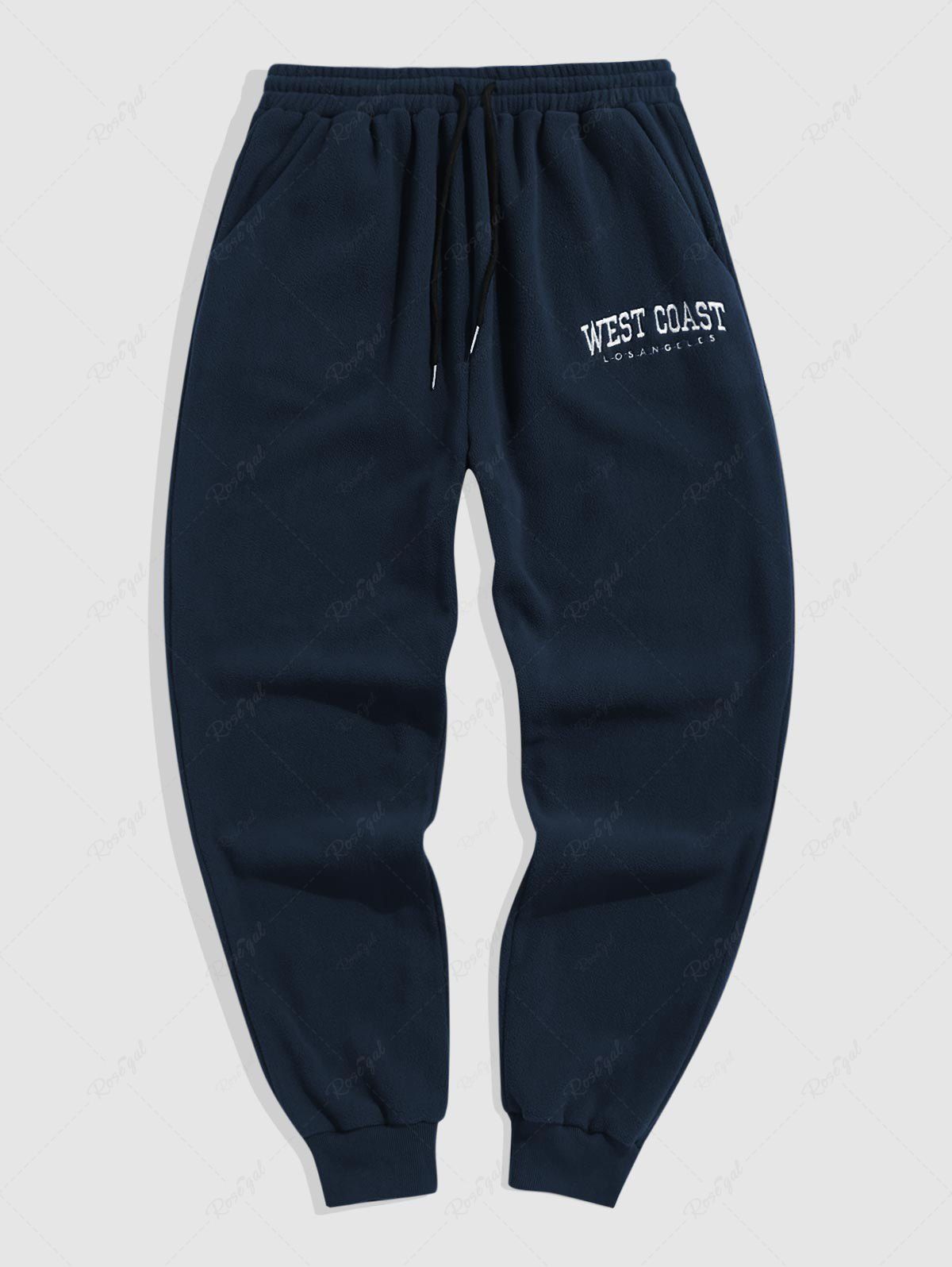 Buy West Coast Embroidered Polar Fleece Sweatpants  
