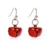 Boucles D'Oreilles de Noël Cloche Rouge Pendantes - Rouge 