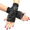 Gothic Punk Ripped Half Finger Gloves -  