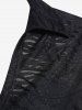 Plus Size Tie Knot Sequin Cropped Blouse and Ruched Camisole Set -  