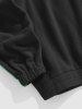 Fuzzy Fleece OAKLAND Embroider Quarter Zip Sweatshirt -  