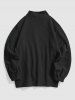Fuzzy Fleece OAKLAND Embroider Quarter Zip Sweatshirt -  