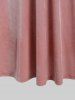 Robe Mi-Longue Panneau en Dentelle Guipure de Grande Taille en Velours - Rose clair 2x | US 18-20