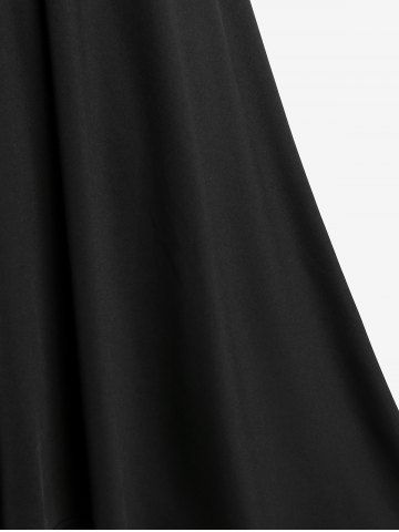 Plus Size Sequin Heart Ring High Low Cocktail Party Dress