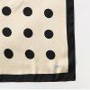 Foulard Carré en Soie à Pois - Blanc 