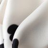 Foulard Moulant à Imprimé Cœur avec Ruban - Blanc 