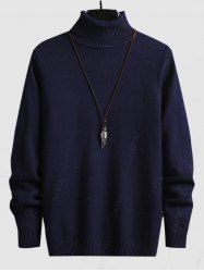 UNISEX Turtleneck Solid Color Skin Friendly Basic Pullover Sweater Warmth Winter Essentials Jumper -  