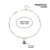 Collier avec Pendentif Sapin de Noël et Perles - Multi 