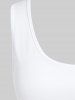 Plus Size Basic Solid Color Knee Length Flare Dress -  