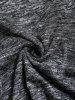 Robe Ligne A Chinée Imprimée Panneau à Carreaux à Epaule Dénudée - Gris Foncé L