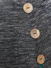 Cold Shoulder Plaid Print Panel Space Dye Knit A Line Dress -  