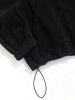 LOS ANGELES Embroidery Polar Fleece Hoodie -  