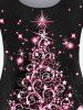 Plus Size 3D Sparkles Glitters Bowknot Printed Long Sleeves Tee -  