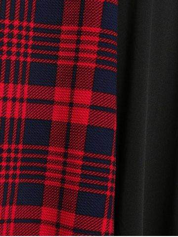 Plus Size Vintage Plaid Pin Up Dress