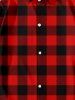 Mens Checked Button Up Shirt -  