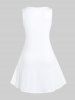 Plus Size Solid Casual Tank Dress -  