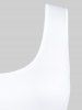 Plus Size Solid Casual Tank Dress -  