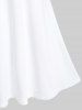 Plus Size Solid Casual Tank Dress -  