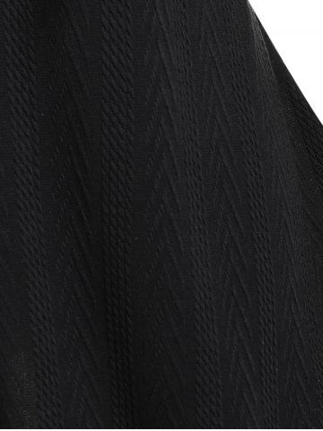 Plus Size Leopard Panel Zipper Hooded Long Sleeves Tee