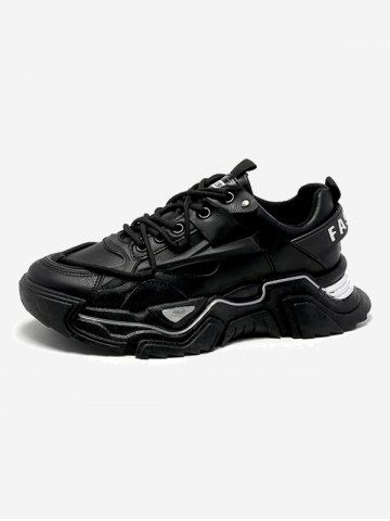 Chaussures de Sport à Talon Epais Lacets en Avant 