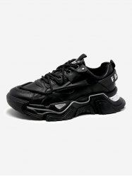 Chaussures de Sport à Talon Epais Lacets en Avant - Noir EU 44