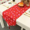 Nappe de Table Motif Flocons de Neige de Noël - Rouge 