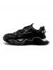 Chaussures de Sport à Talon Epais Lacets en Avant - Noir EU 44