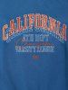 CALIFORNIA Embroidered Raglan Sleeve Fleece-lined Sweatshirt -  