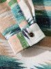 Flap Pocket Design Ethnic Aztec Print Button Fly Shacket -  