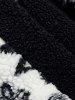 Paisley Pattern Fluffy Teddy Hooded Jacket -  