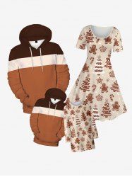 Kids Colorblock Front Pocket Fleece Lining Hoodie -  