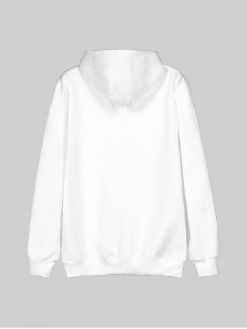 Kids Cartoon Cat Printed Front Pocket Pullover Hoodie