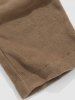Solid Color Fuzzy Polar Fleece Cargo Pants -  