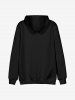 Kids Front Pocket Cartoon Cat Printed Pullover Hoodie -  