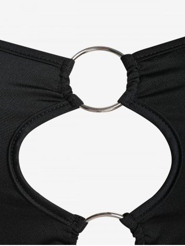 Plus Size O-ring Cutout Cropped Camisole