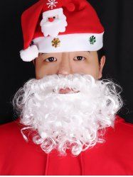 Christmas Funny Santa Beard Costume White Faux Beard Santa Claus Beard Costume -  