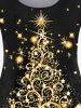 Plus Size 3D Sparkles Glitters Bowknot Printed Long Sleeves Tee -  