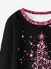 Kids Christmas Tree Print Sweatshirt -  