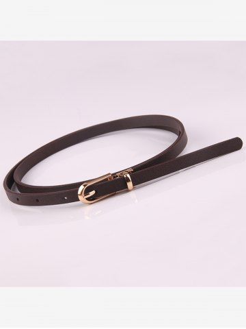 Ceinture de Base Fine - DEEP COFFEE