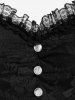Plus Size Sheer Mesh Panel High Low Buckled Longline Layered Top -  