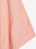 Plus Size Broderie Anglaise Cape Sleeve T-shirt -  