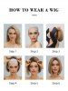 Light Pink Bob Shoulder-length Wavy Synthetic Wig -  