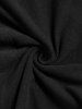 Plus Size Lace Panel Buckles Flocking Lined Skinny Leggings -  
