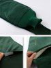 Ensemble Ceinture de Protection et Housse en Tissu et Sac à Eau Chaude 1000ML - Vert profond 