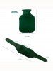 Ensemble Ceinture de Protection et Housse en Tissu et Sac à Eau Chaude 1000ML - Vert profond 