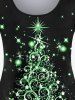 T-shirt Brillant 3D Nœud Papillon avec Pochette de Grande Taille Manches Longues - Vert profond M | US 10